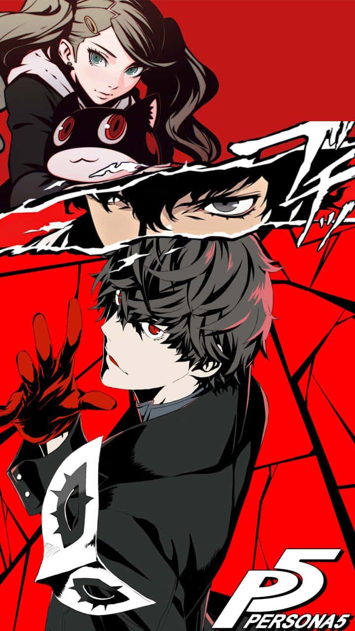 A Stunning Persona 5 Iphone Wallpaper; Make Your Device Stand Out With This Unique Design. Background