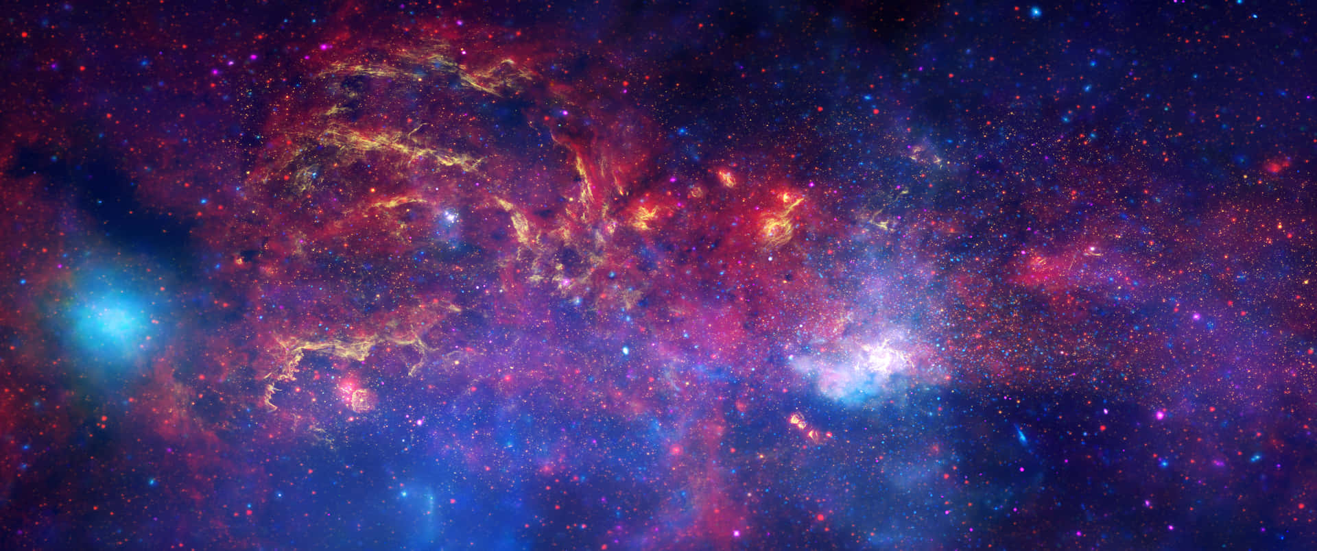 A Stunning Picture Of Bright Stars In Deep Space Background