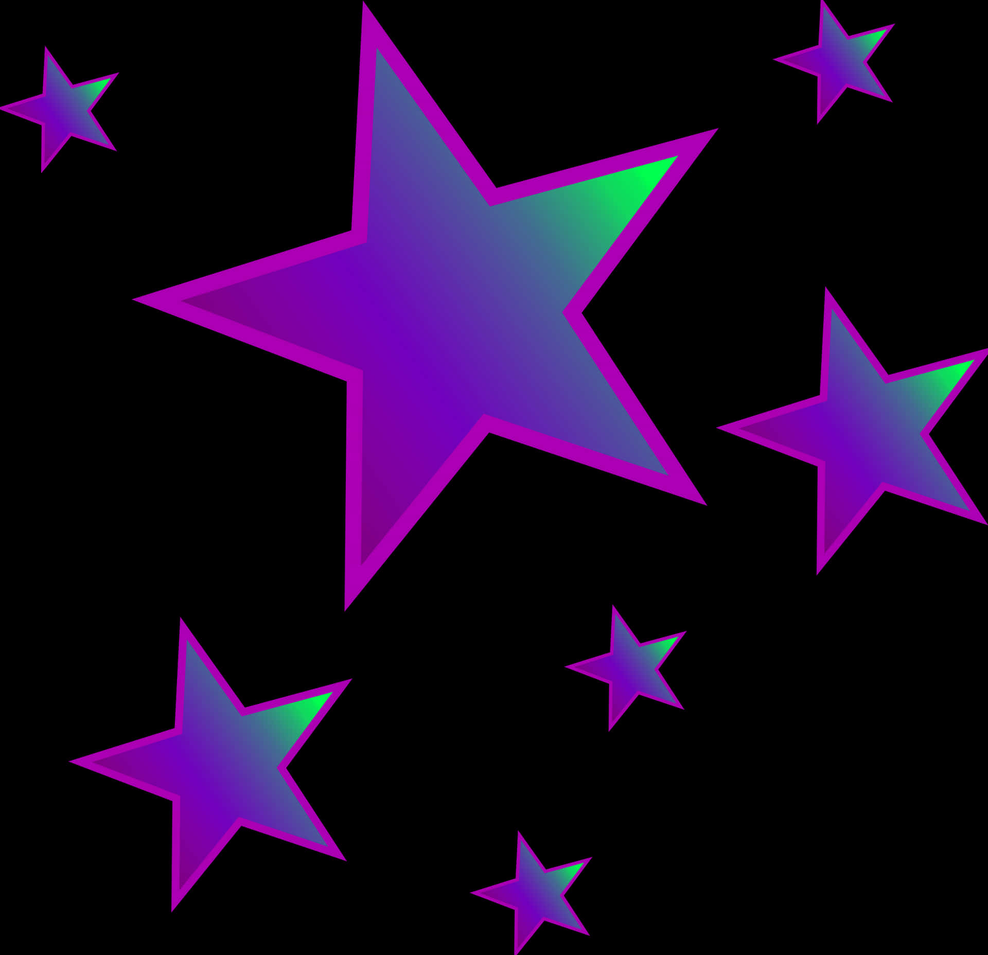 A Stunning Purple Star Twinkle In The Night Sky Background