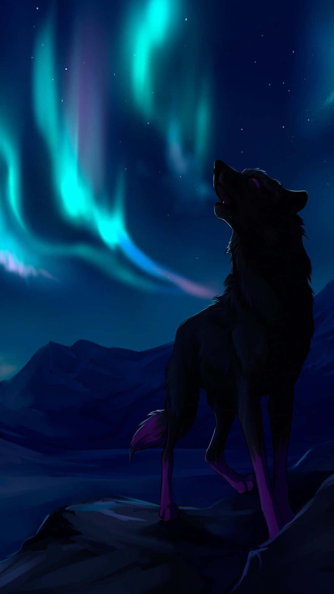 A Stylised Wolf Logo; The Perfect Wallpaper For Your Iphone. Background