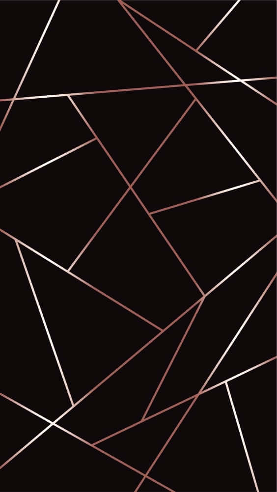 A Stylish Abstract Background Of Striking Rose Gold And Black Colors.
