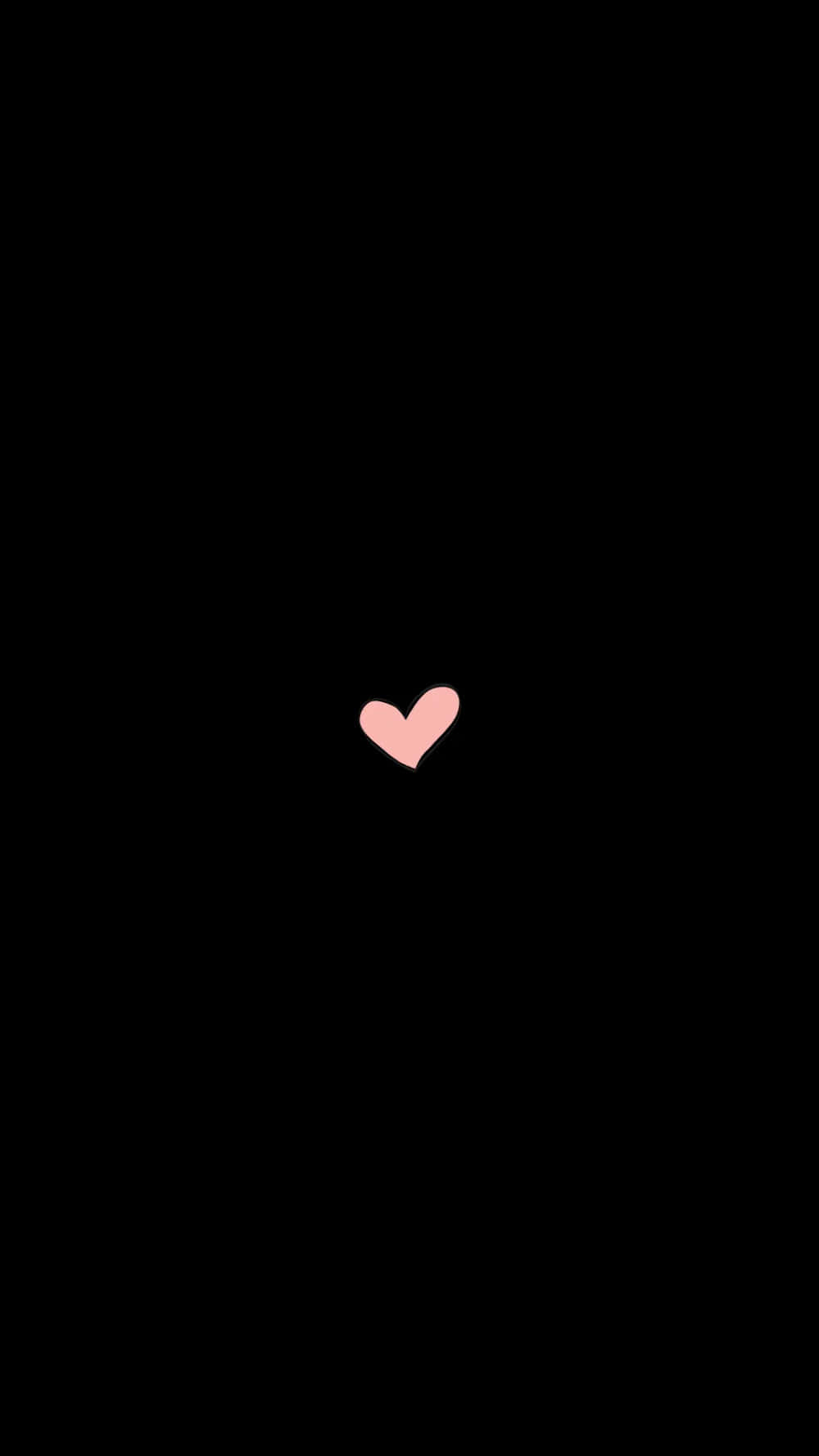 A Stylish Aesthetic Black Heart Background