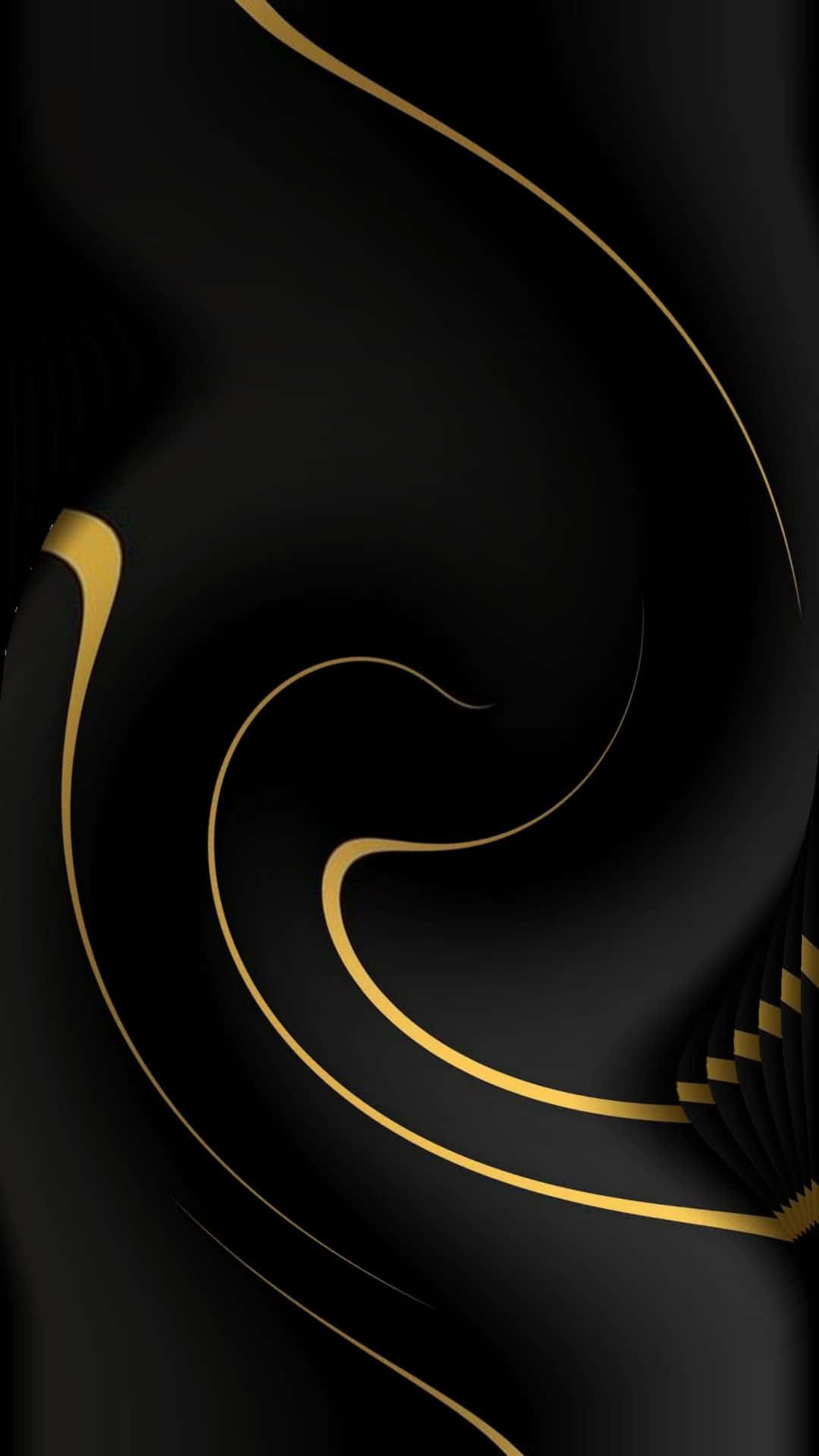 A Stylish Combination Of Elegant Black And Gold Background