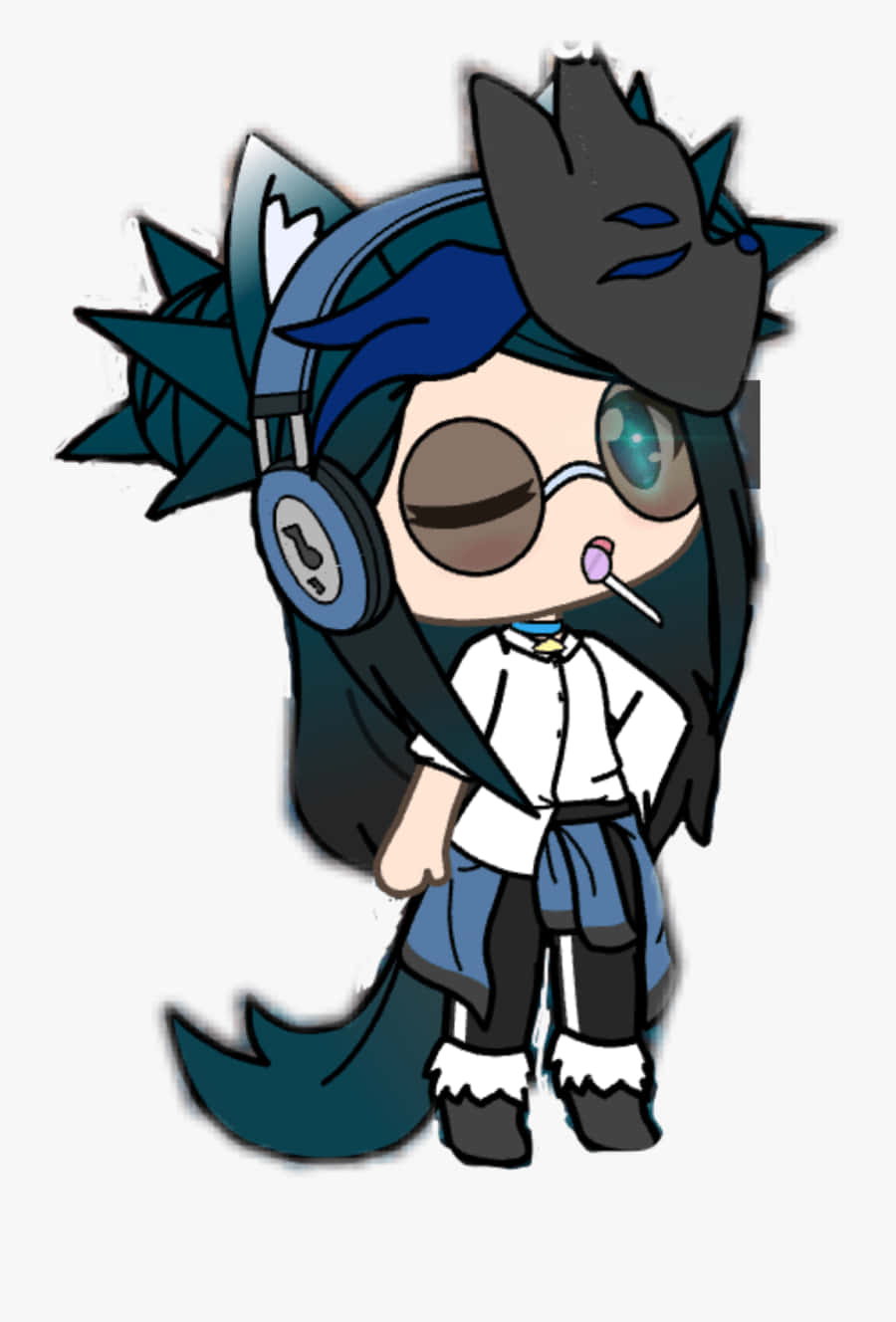 A Stylish Tomboy Playing Gacha Life Background