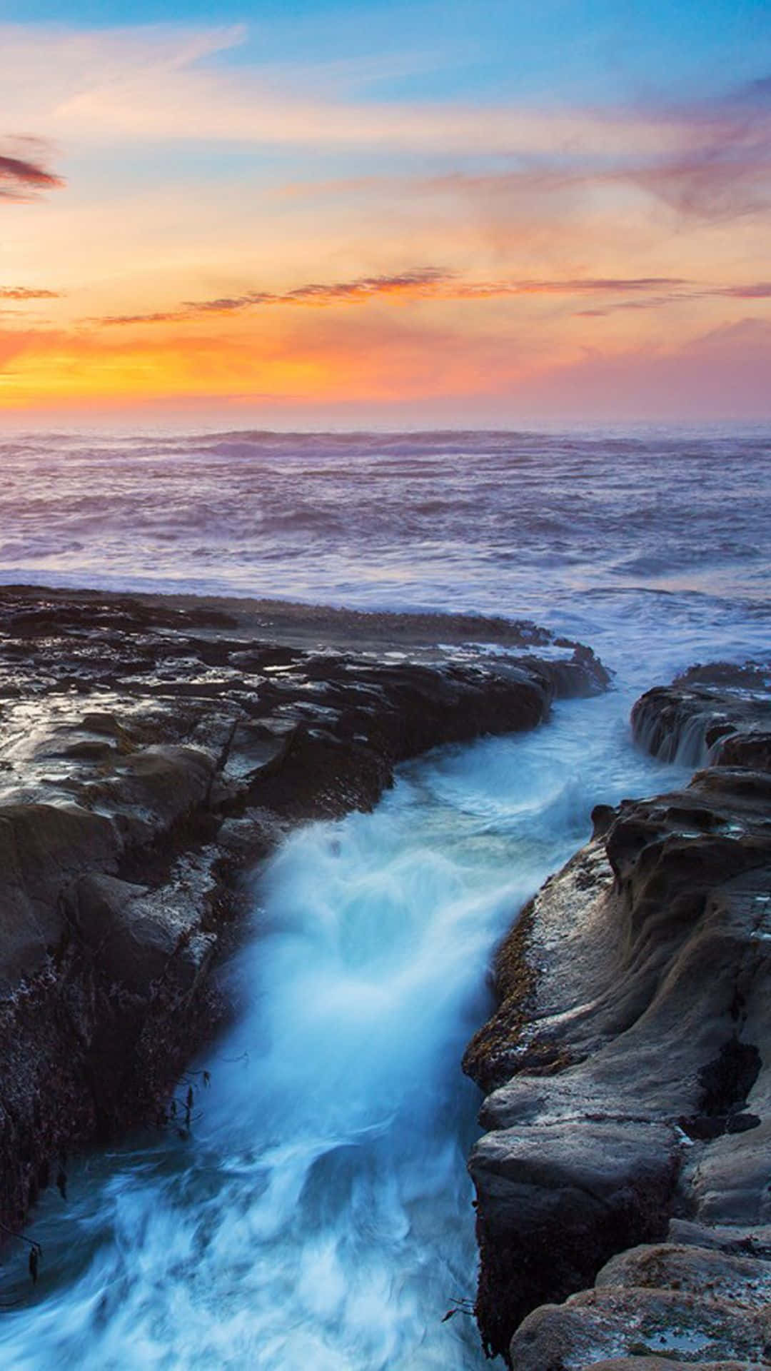 A Submerged Iphone Showing Resilient Durability Against Water Background