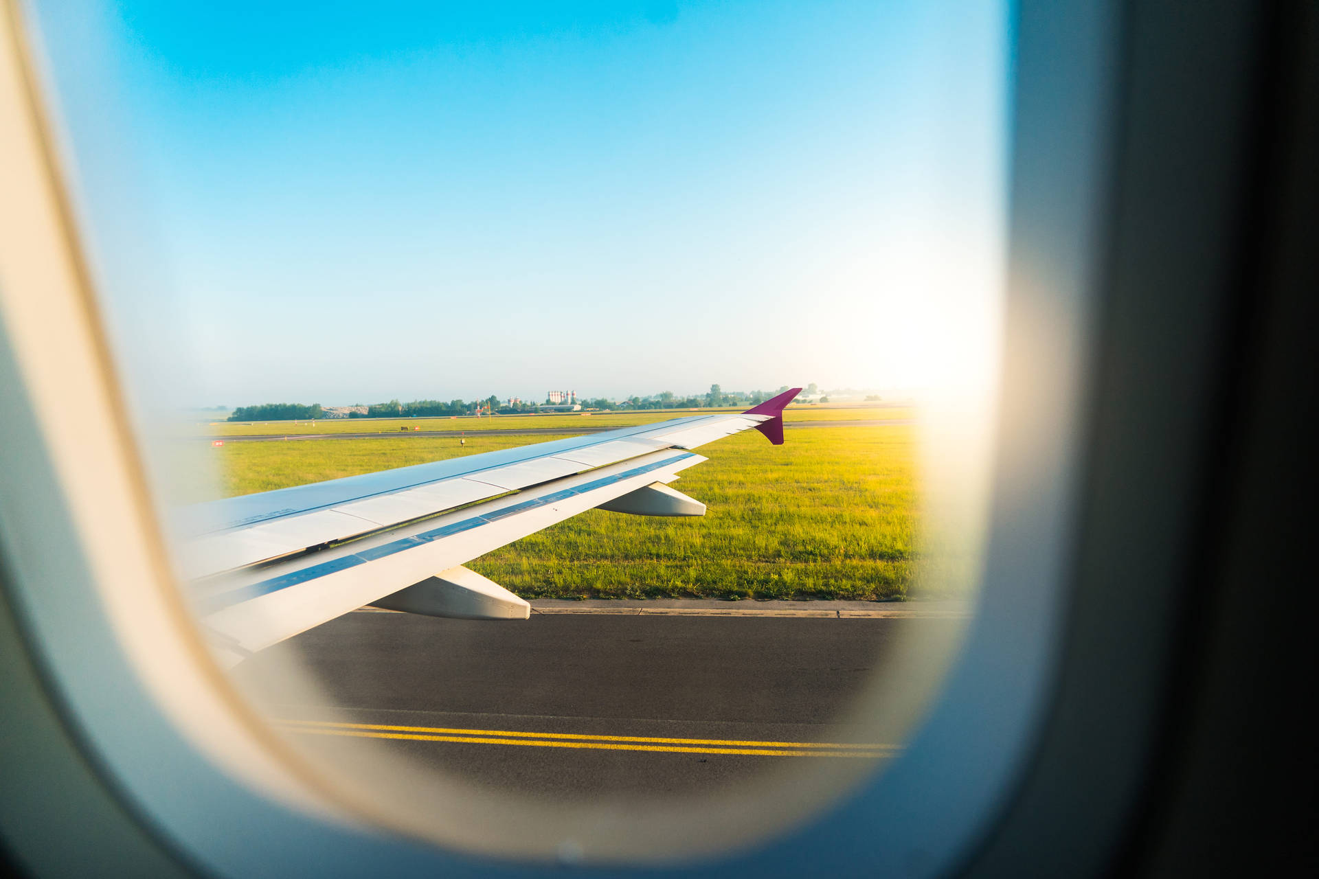 A Sunny Plane Window Sight