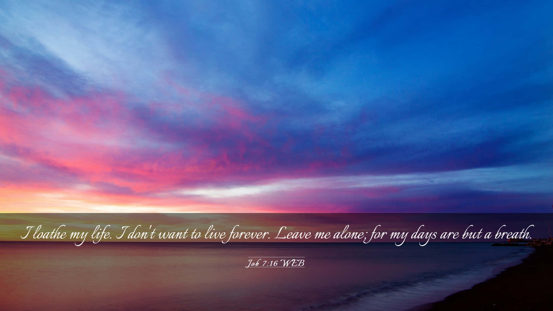 A Sunset With A Quote On It Background