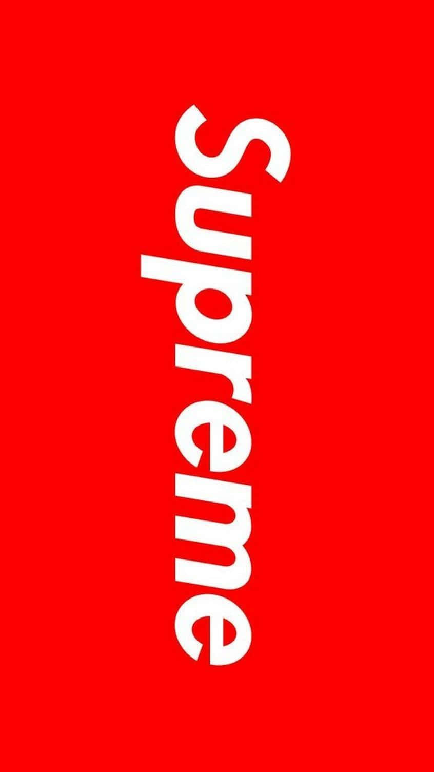 A Supreme Logo Wallpaper Background