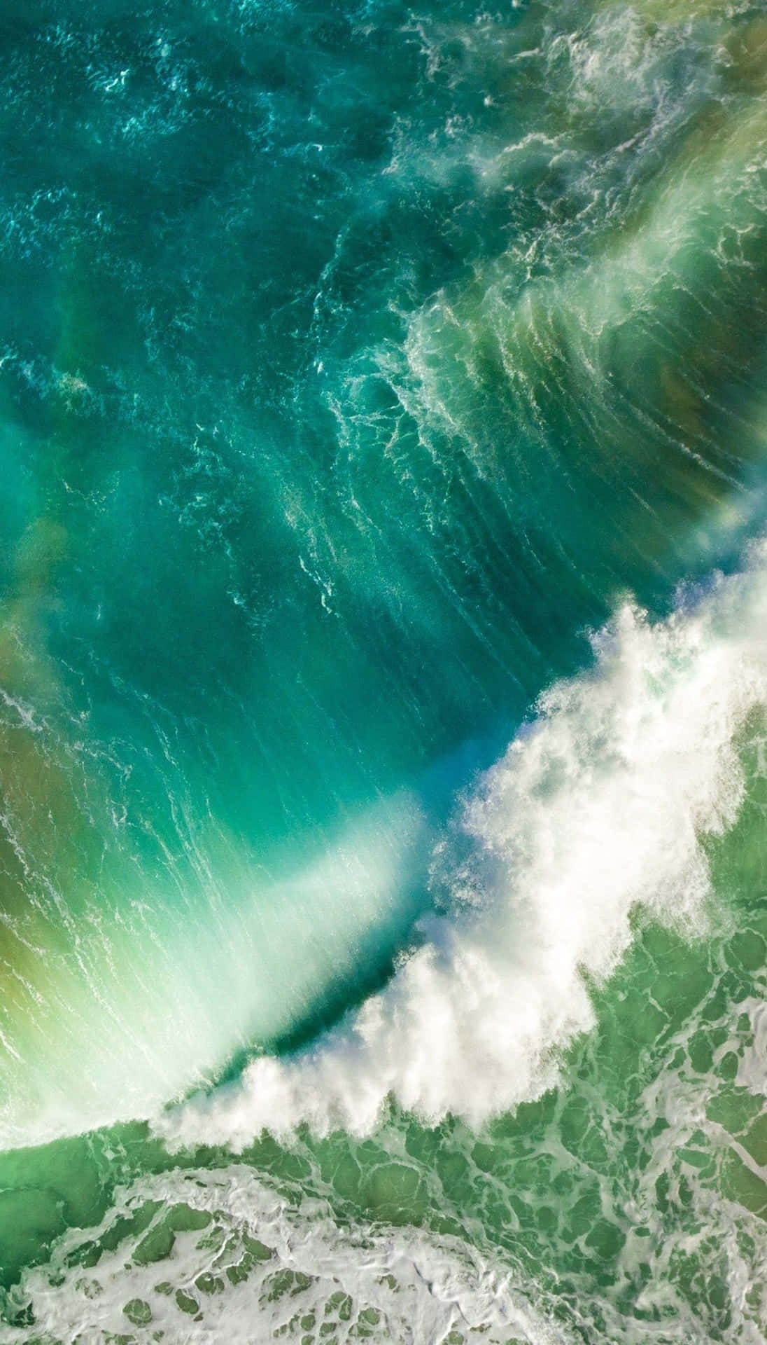 A Surfer Is Riding A Wave In The Ocean Background