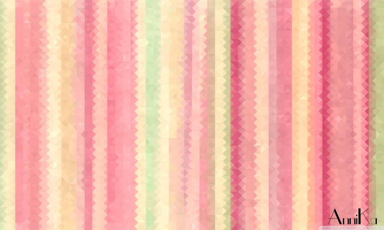 A Suspended Rainy Day In A Pastel Striped World Background