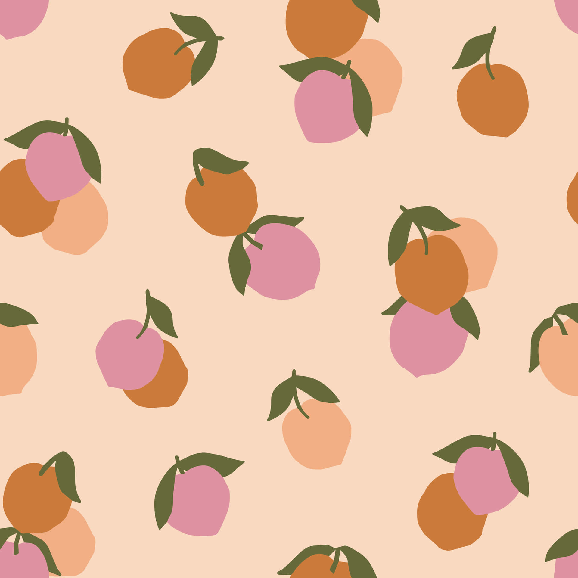 A Sweet And Cute Peach Ready To Be Picked! Background