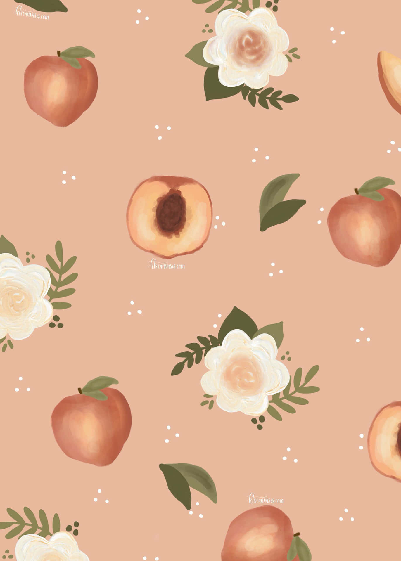 A Sweet, Juicy Peach Background