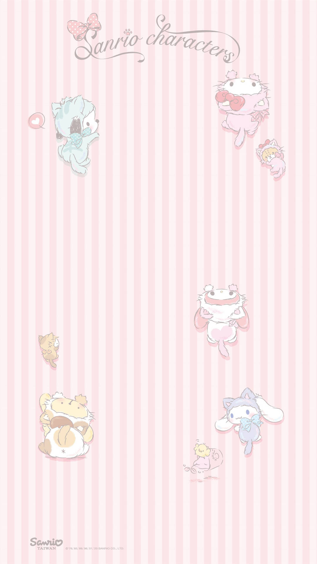 A Sweet Moment With Cute Sanrio Background