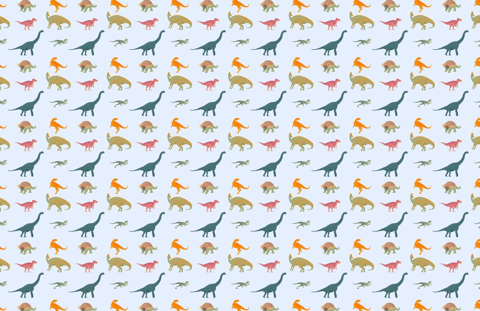 A Sweet Pattern Of A Prehistoric Friend Background