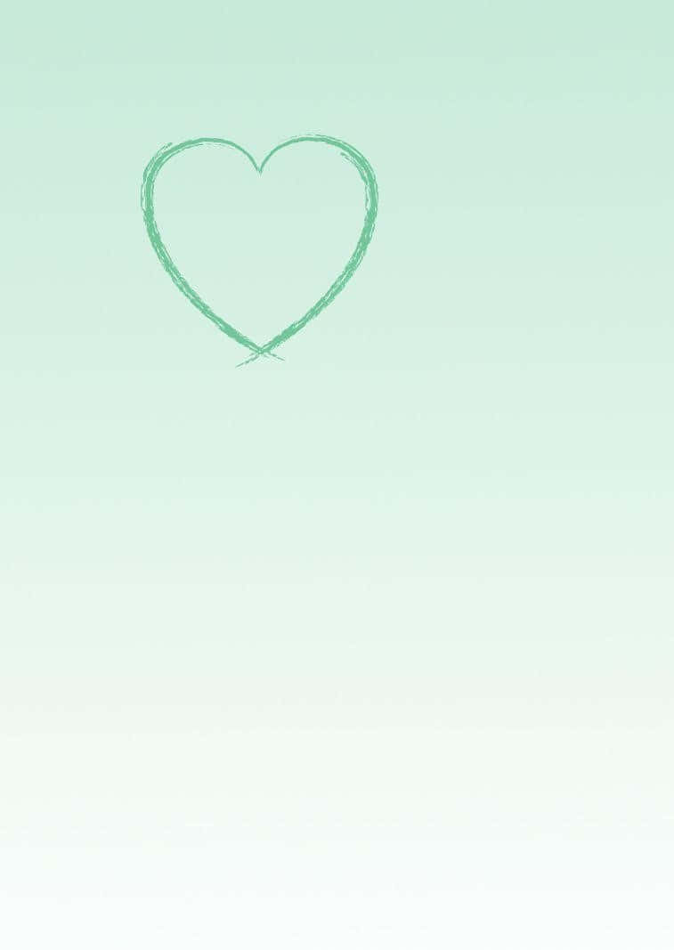 A Swirl Of Mint Green Hearts