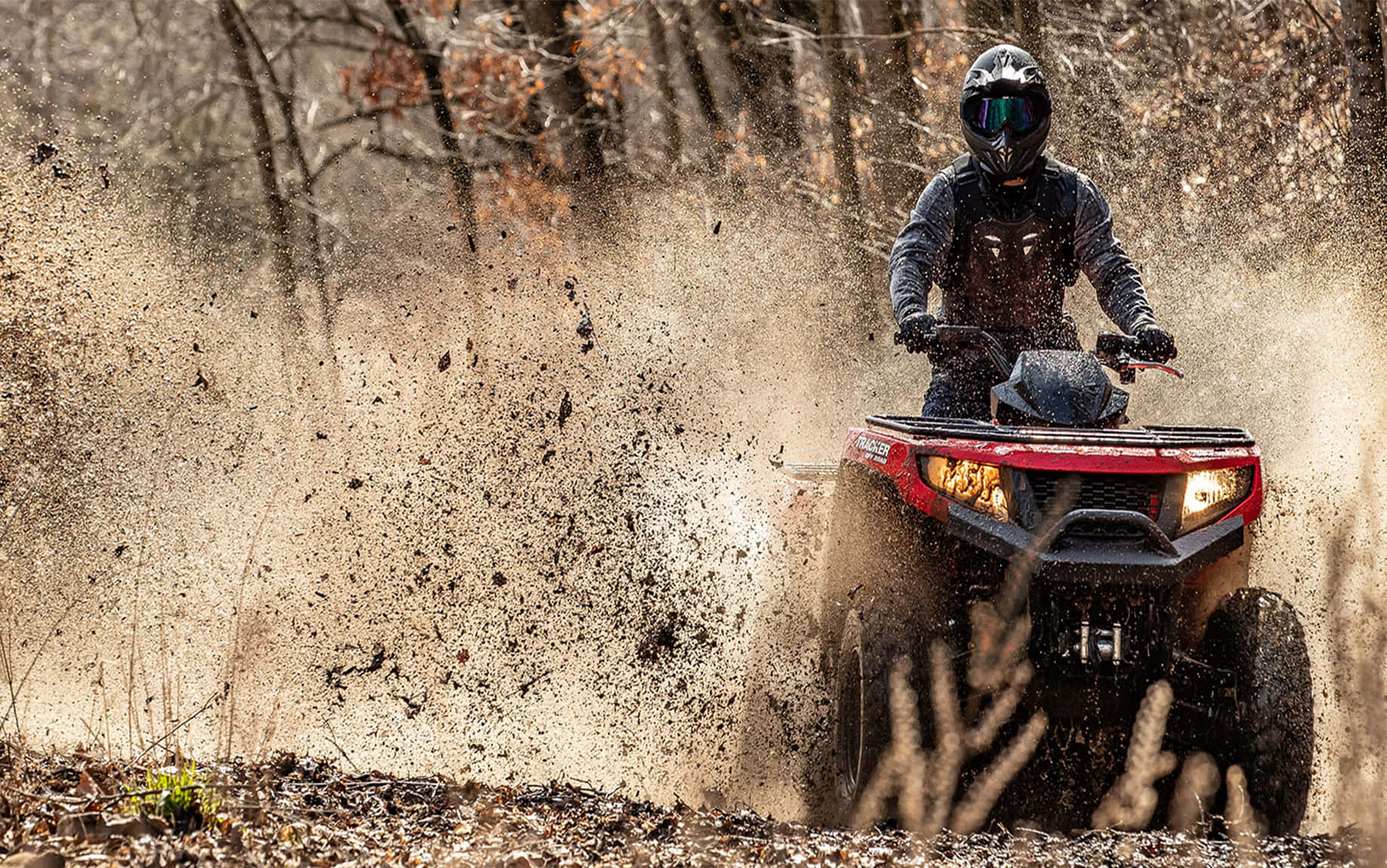 A T V Actionin Mud Background