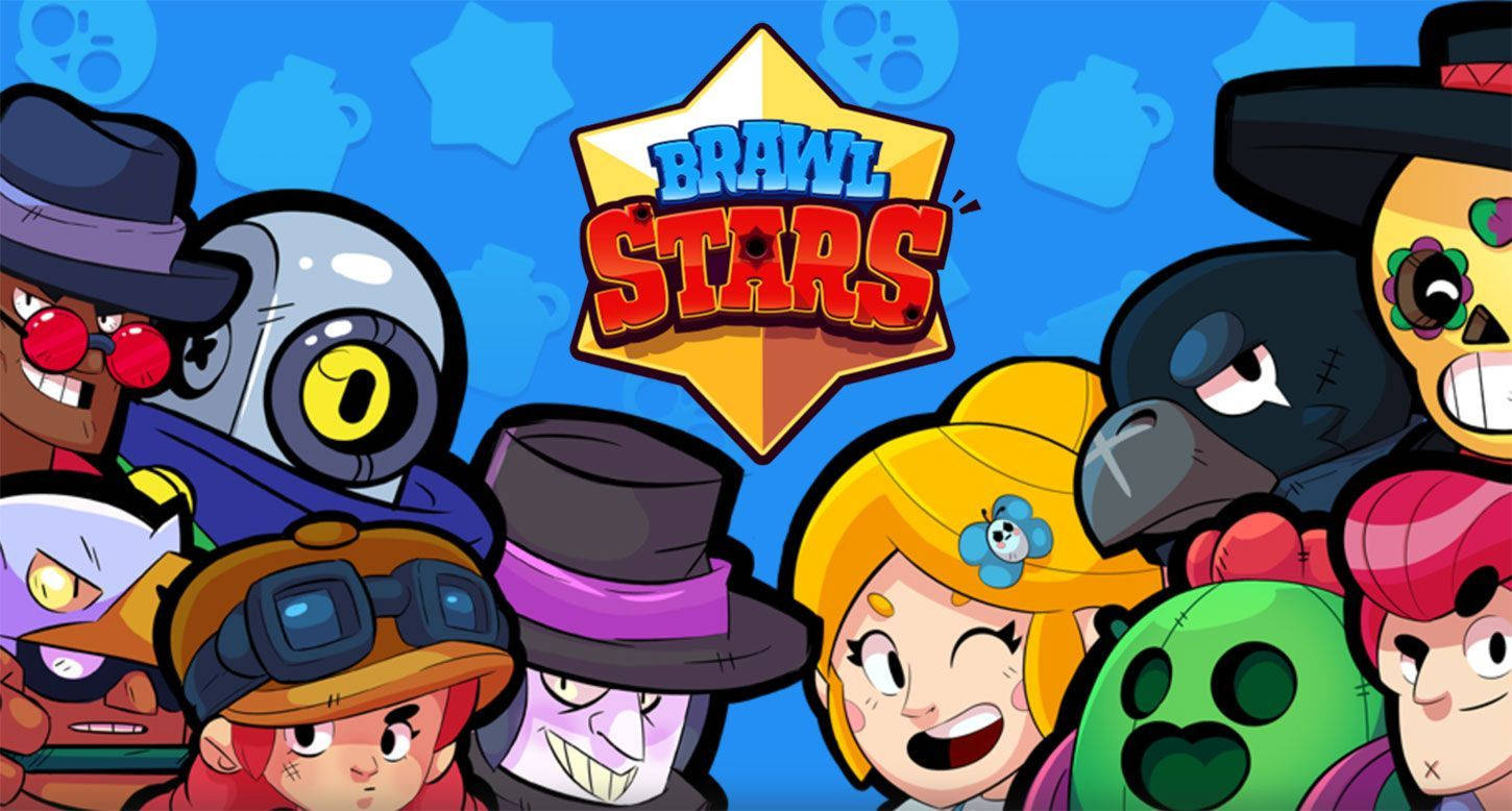 A Team Of Determined Brawlers From Brawl Stars Ready To Take On The Battlefield. Background