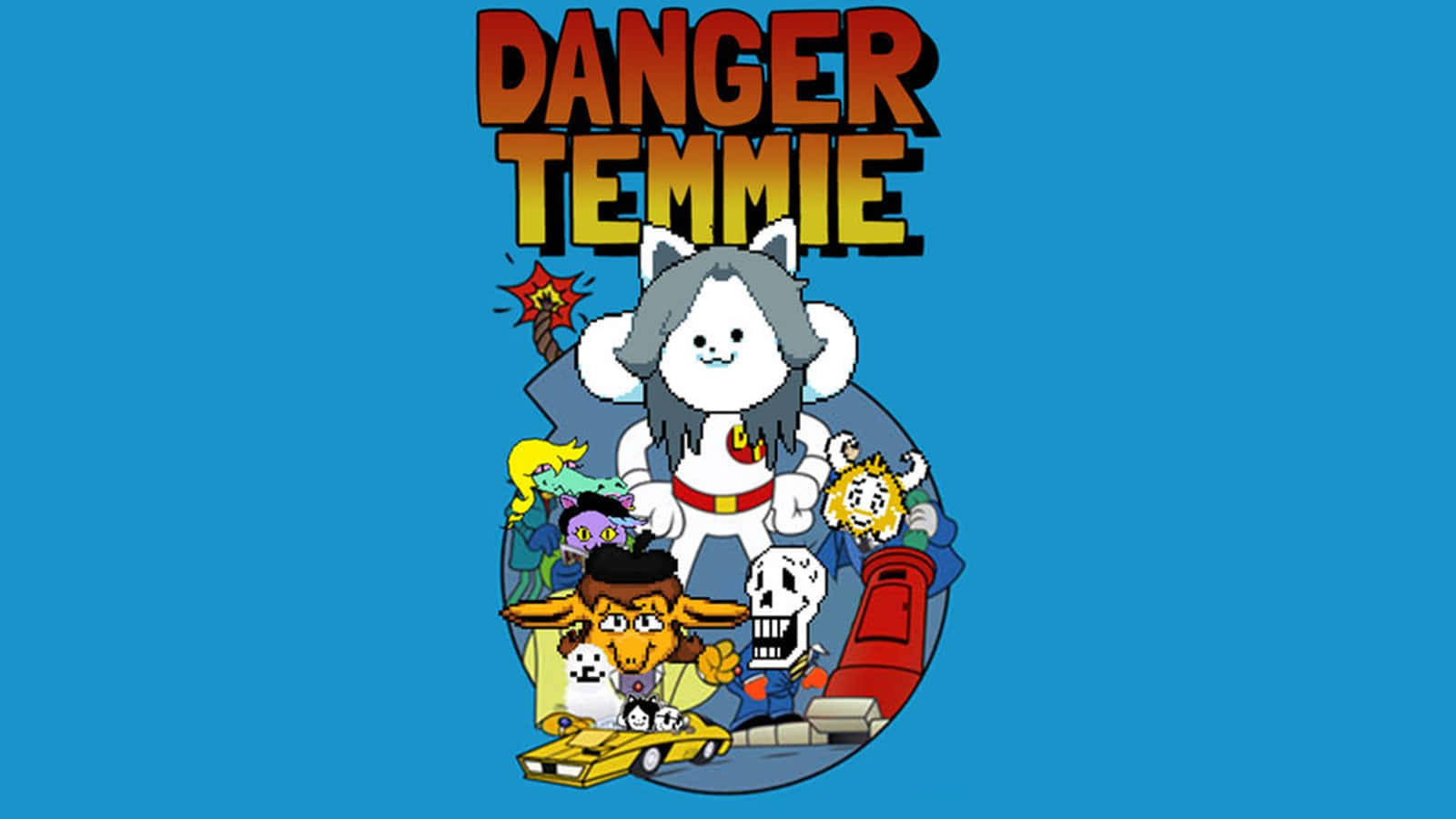 A Temmie From Undertale Enjoys A Relaxing Day Background