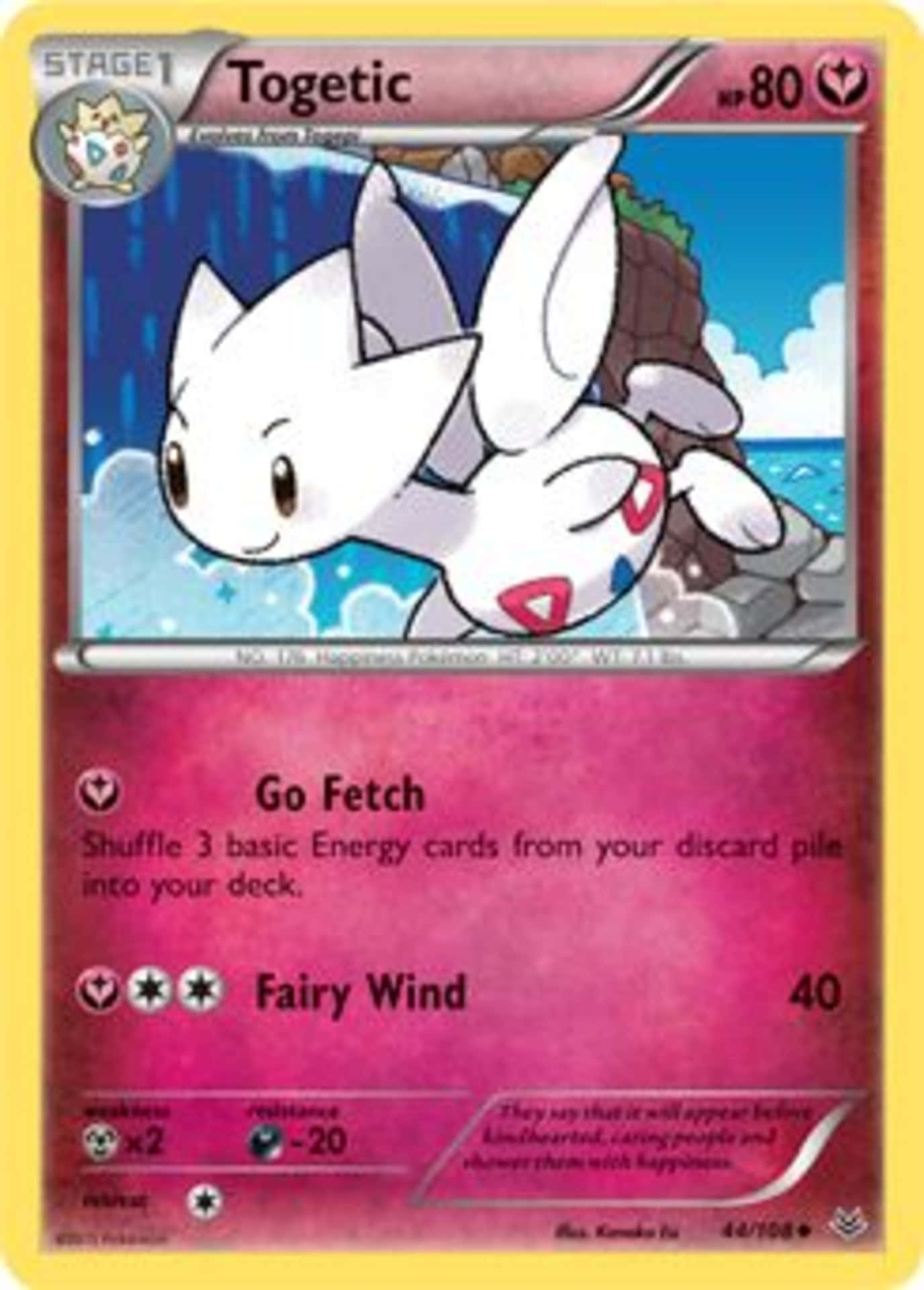 A Togetic Pokemon Card — Collectible And Adorable Background