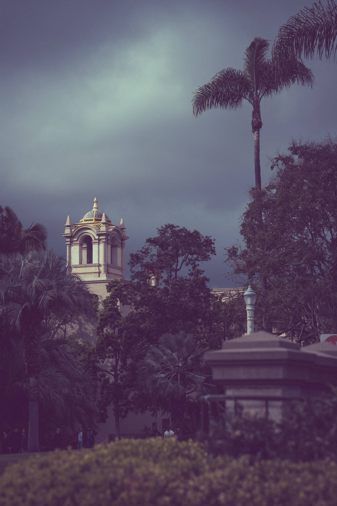 A Tower At Balboa Park Background