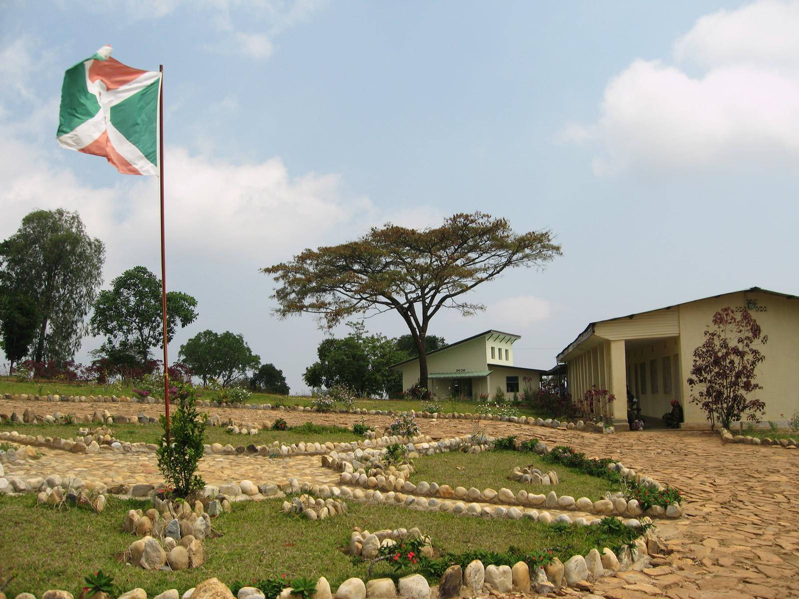 A Traditional School In Burundi Background