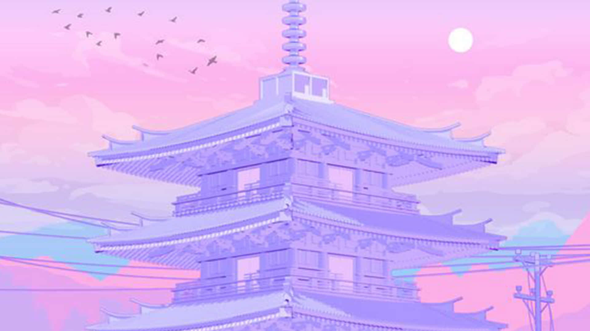 A Tranquil Desktop Featuring Elements Of The Japanese Aesthetic Background