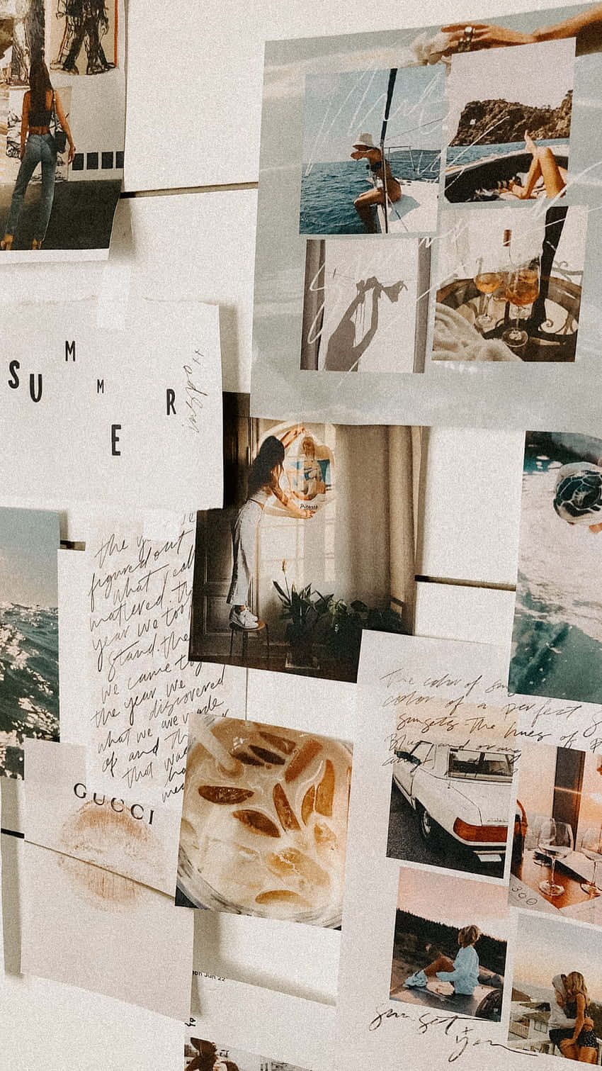 A Tranquil Yet Captivating Moodboard Wallpaper Background
