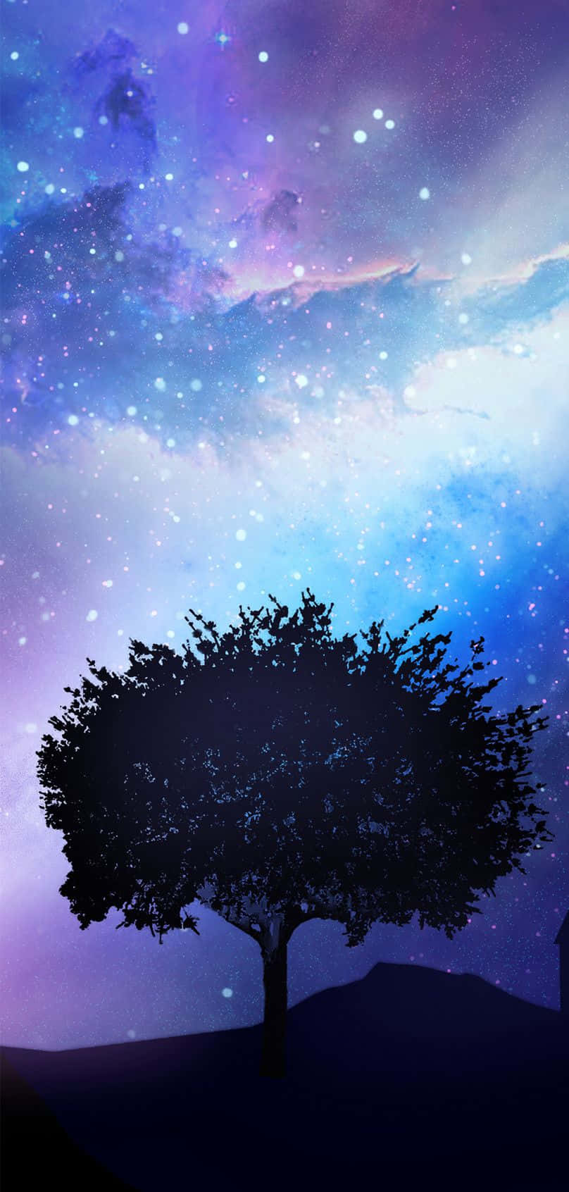 A Tree In The Sky Background