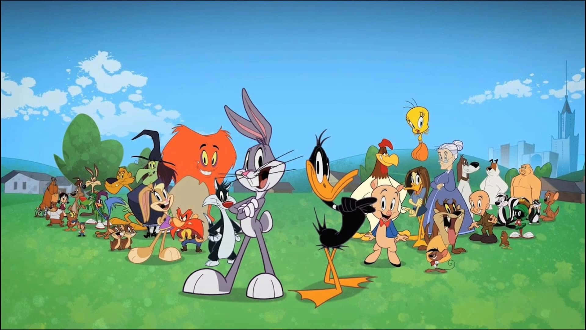 A Tribute To Classic Cartoon Characters Background