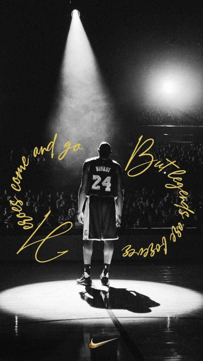 A Tribute To Kobe Bryant And The Los Angeles Lakers With The Iconic 24 Logo Background