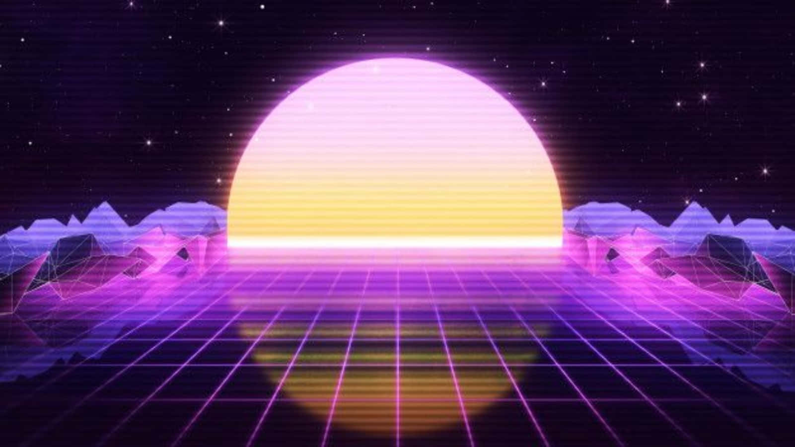 A Trippy Journey Through The 80s Background