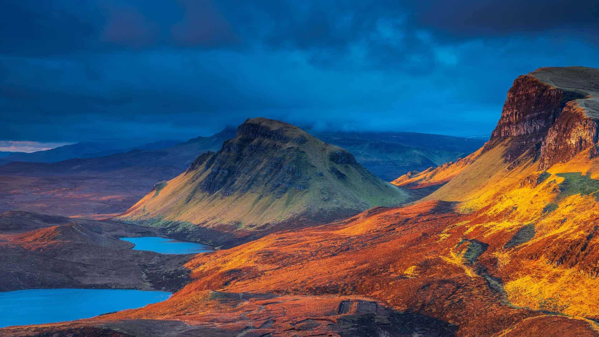 A Truly Stunning Shot Of A Captivating Mountain Lake Background