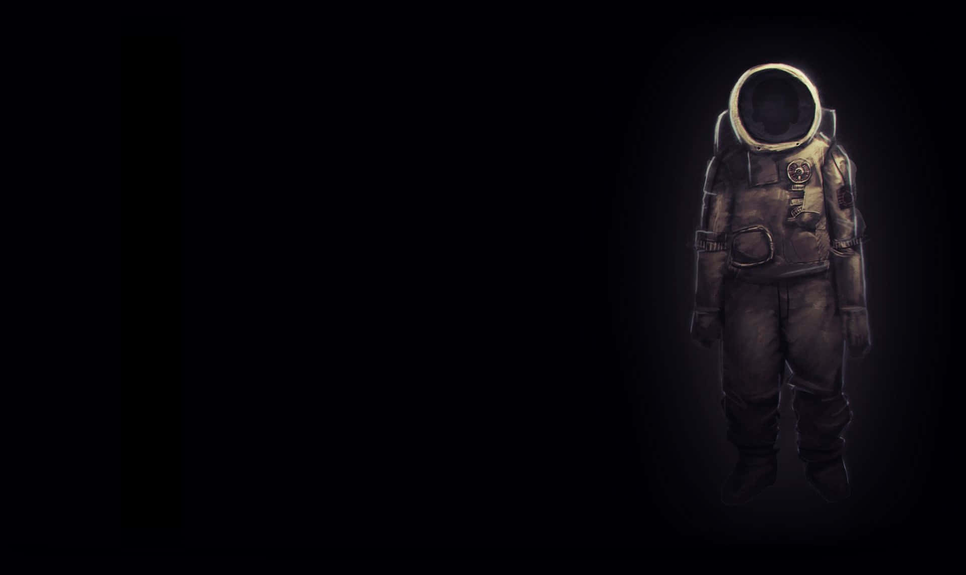 A Unidentified Astronaut Adrift In Space