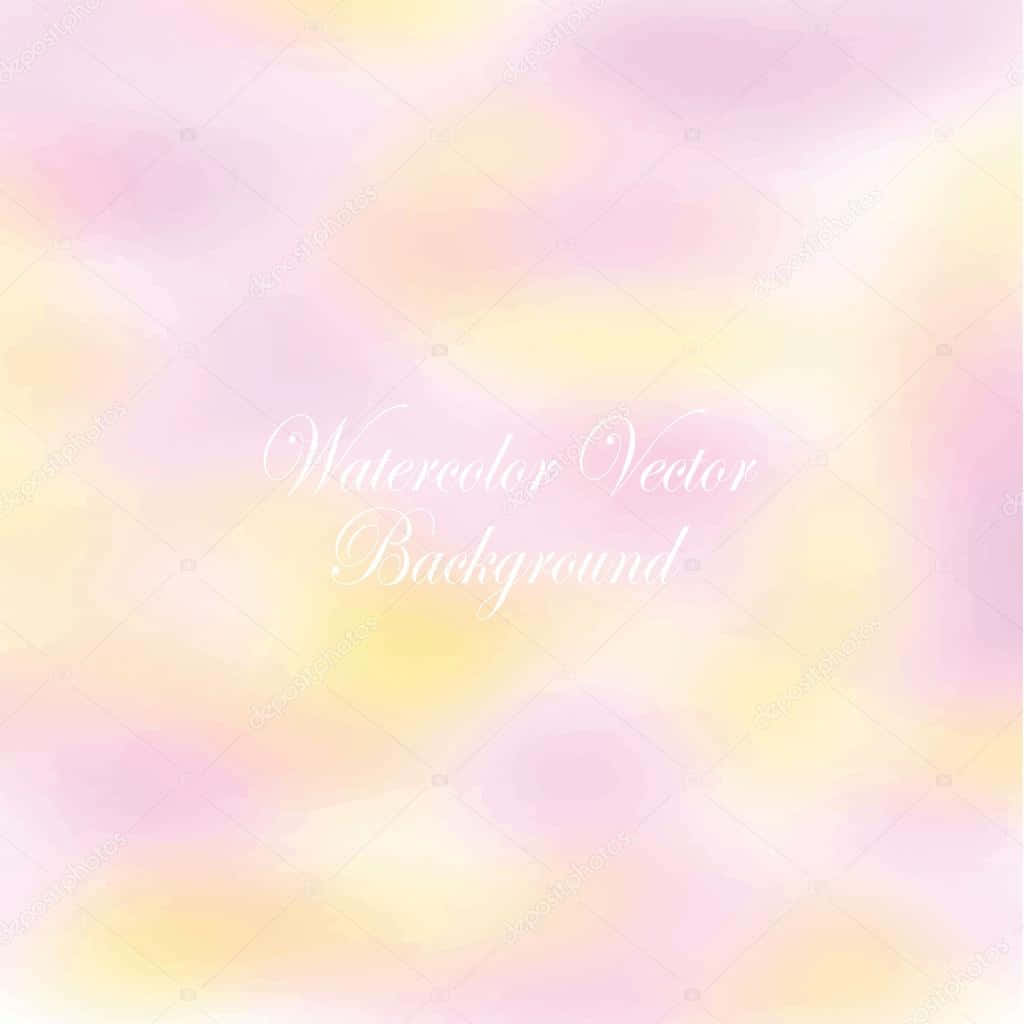 A Unique And Colorful Combination Of Pastel Pink And Yellow Background