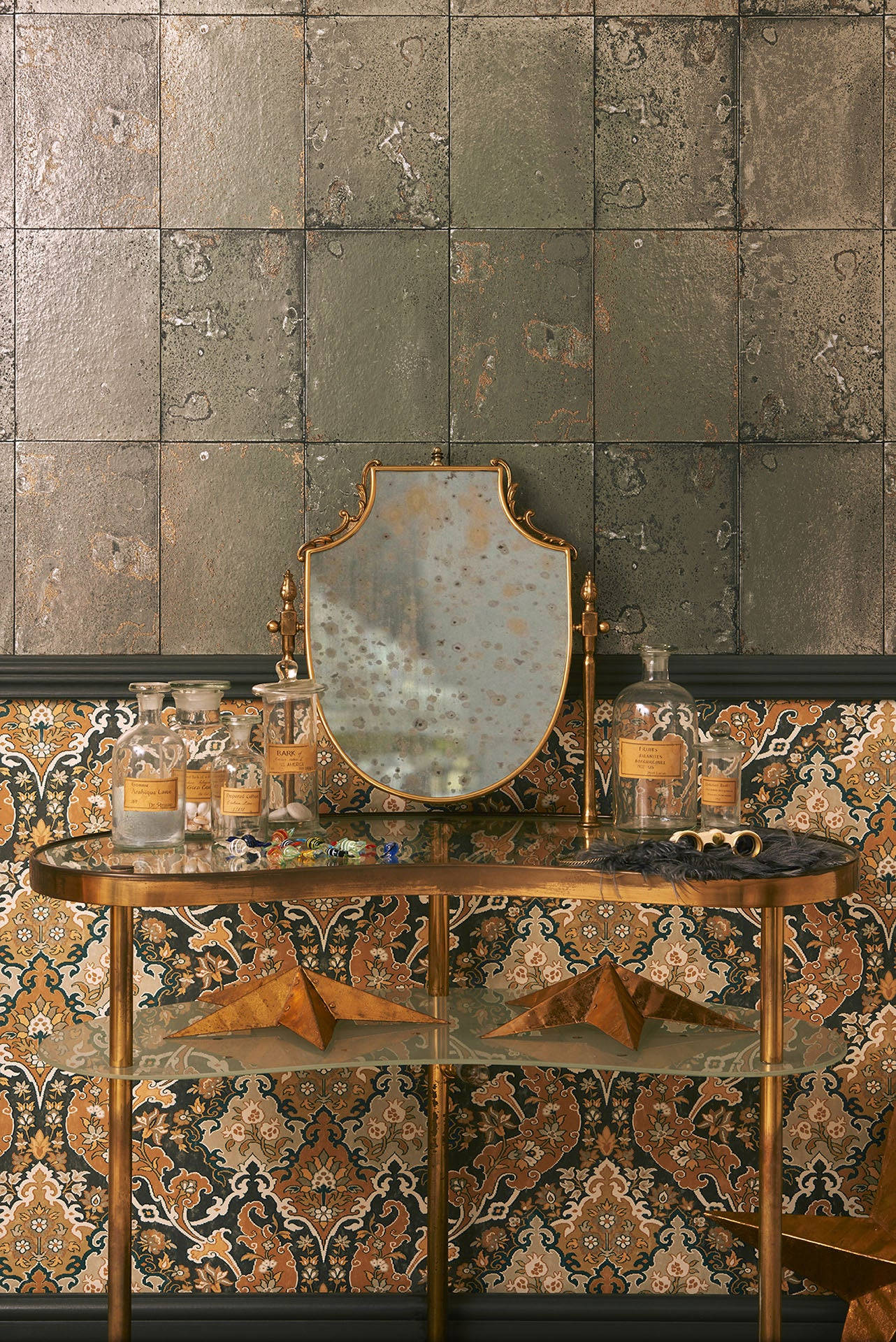 A Unique Antique Mirror Reflecting Elegance And Sophistication