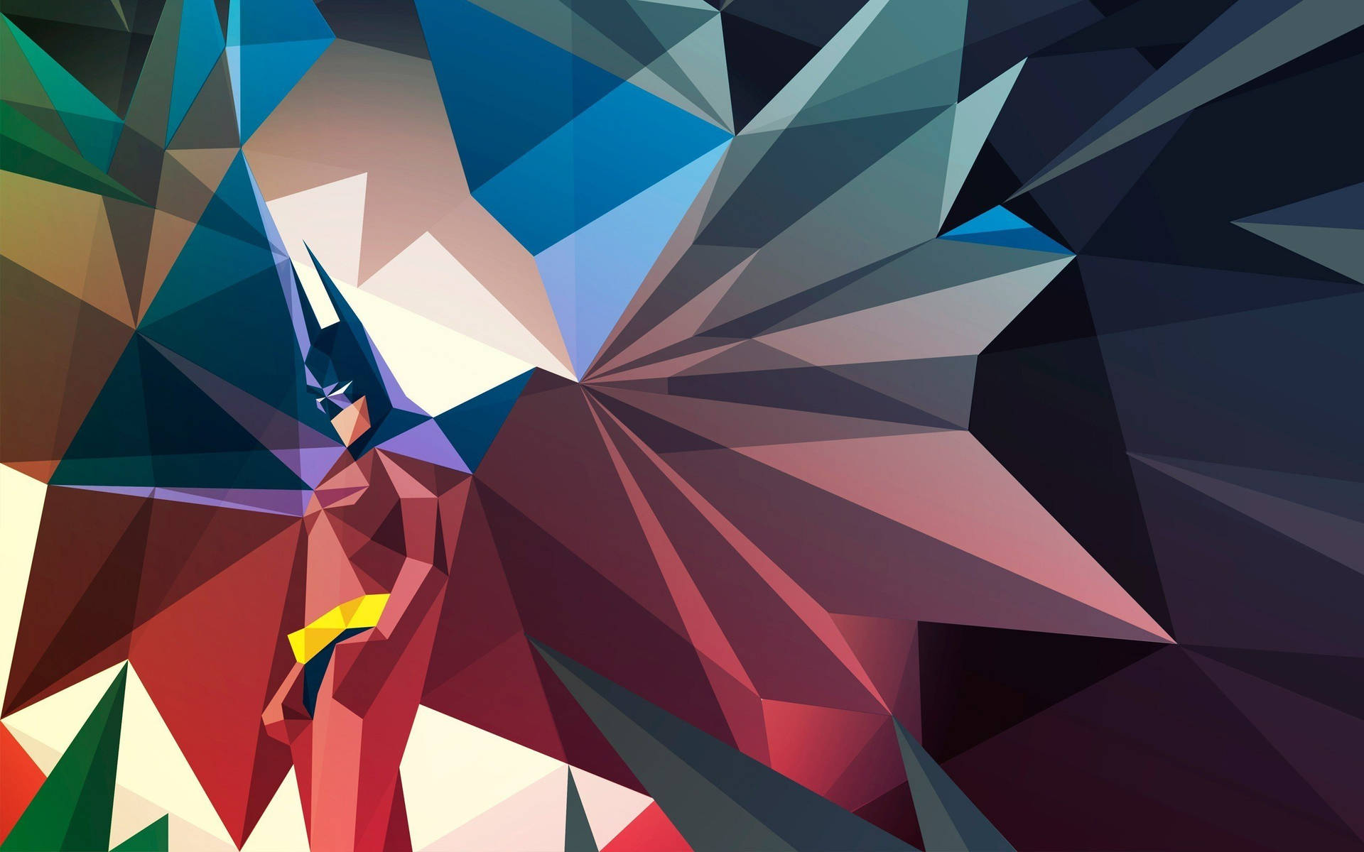A Unique Batman Abstract Design Background
