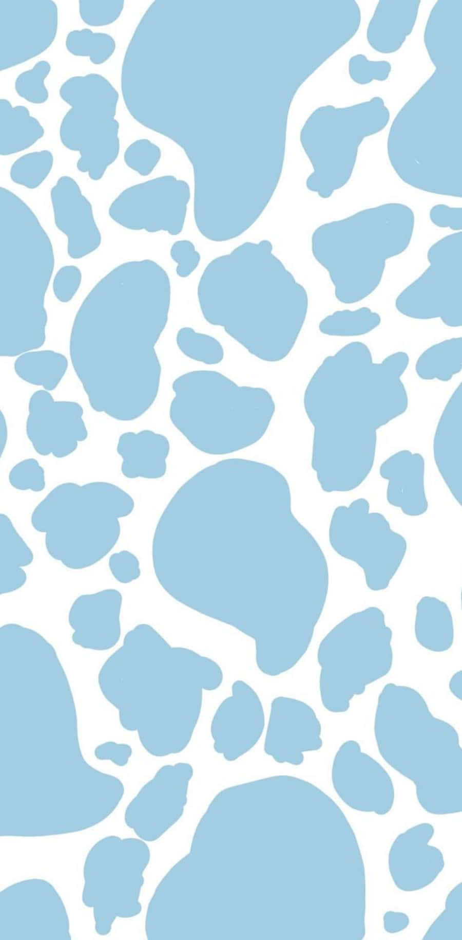 A Unique Blue And White Cow Print Background