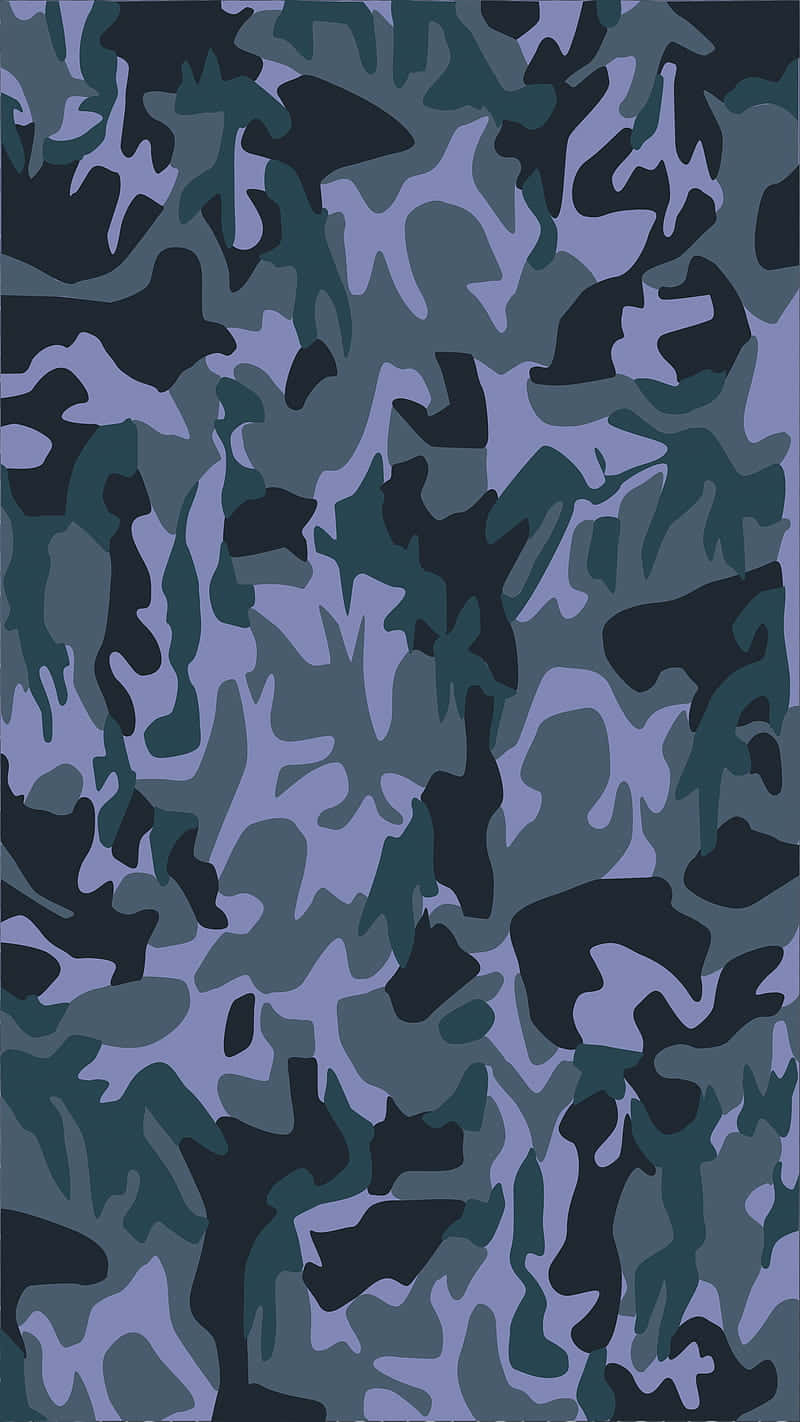A Unique Blue Camouflage Print Background