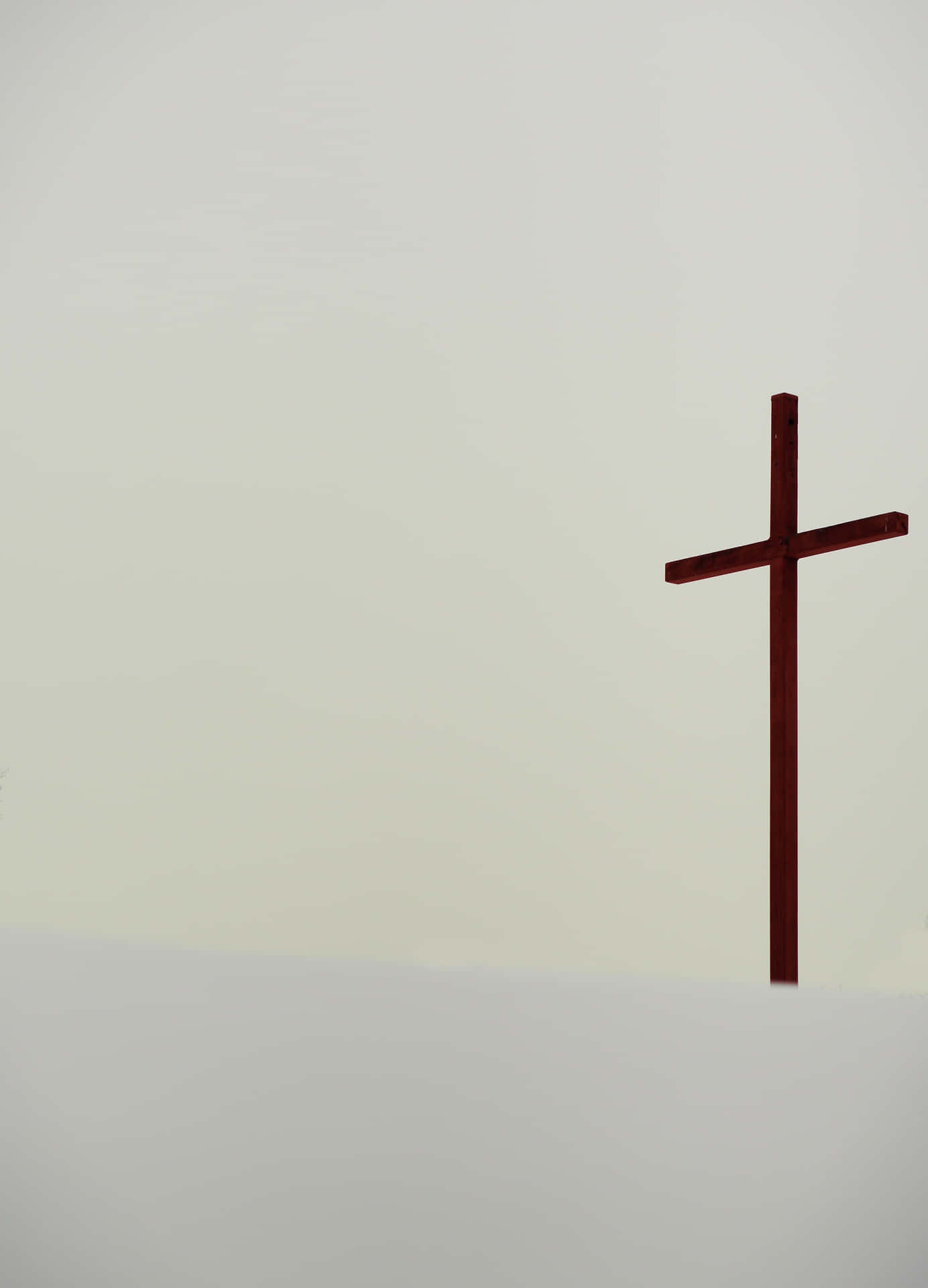 A Unique Perspective Of The Peaceful Aesthetic Cross Background