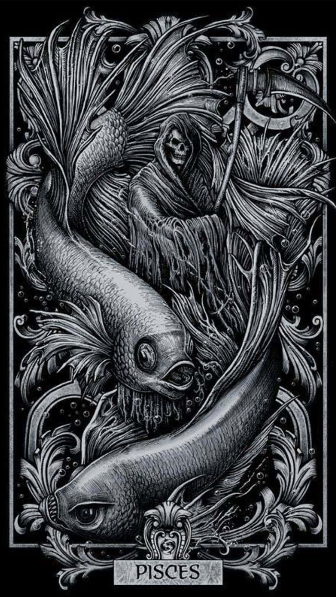 A Unique Pisces To Represent The Sign Background