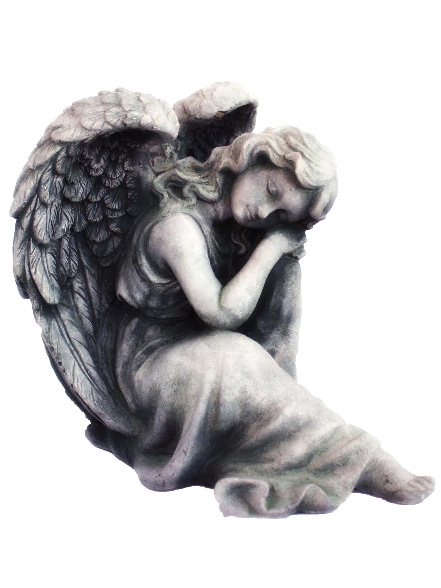 A Venerated Vintage Angel Background