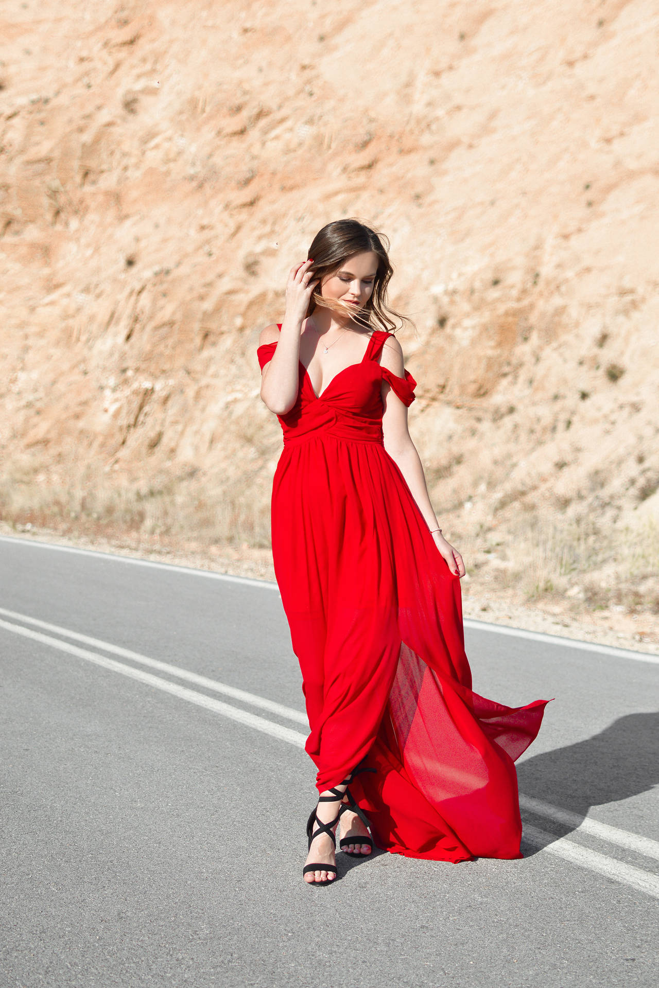 A Very Pretty Red Dress Background