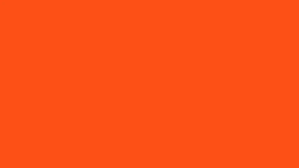 A Vibrant Abstract Painting Of A Plain Orange Canvas. Background