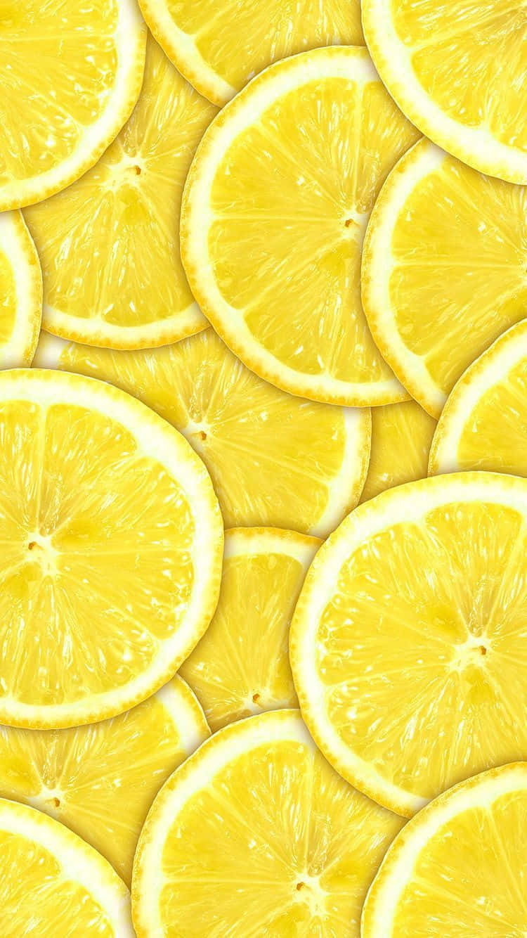 A Vibrant Aesthetic Lemon. Background