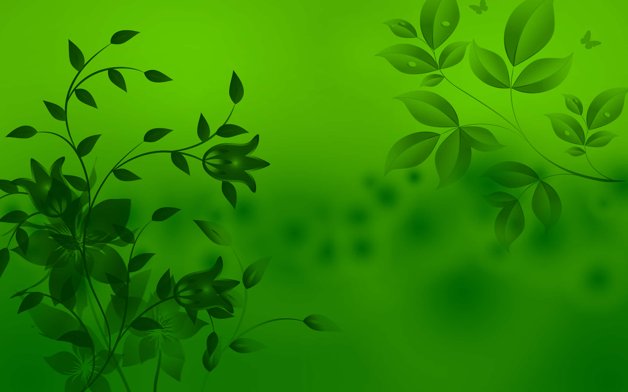 A Vibrant And Abstract Green Pattern Wallpaper Background