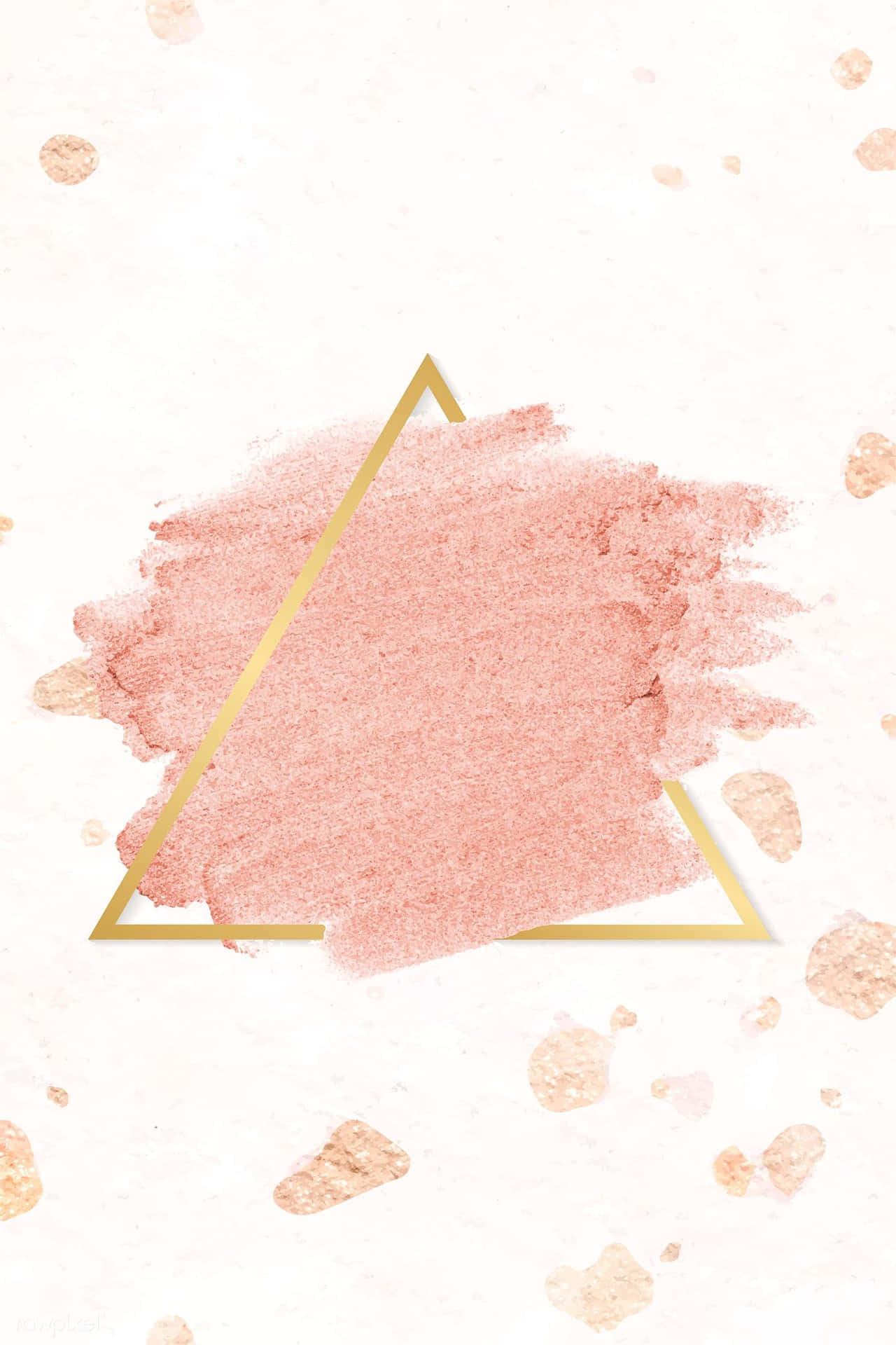 A Vibrant Blend Of Light Pink And Gold. Background