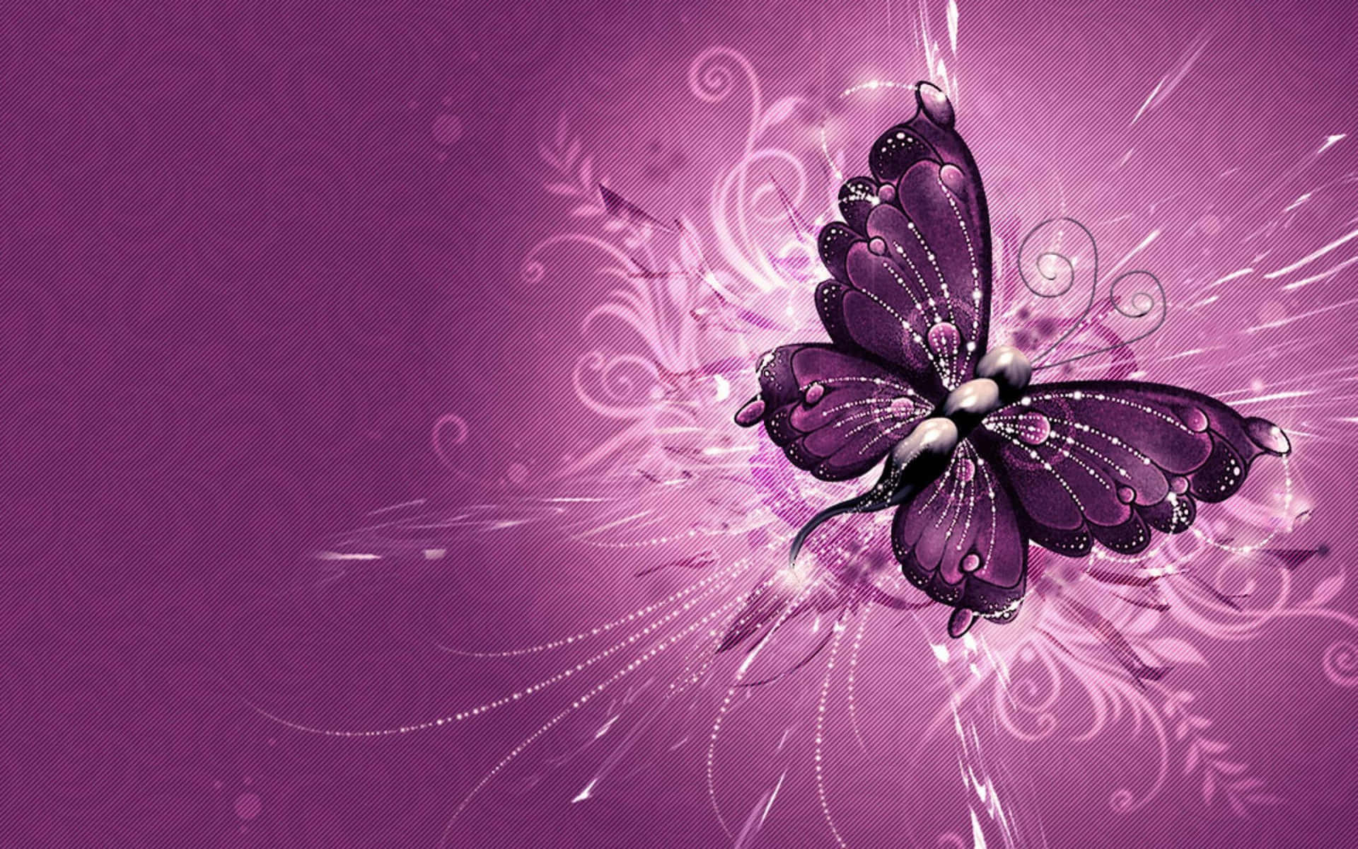 A Vibrant Butterfly On A Beautiful Flower Background