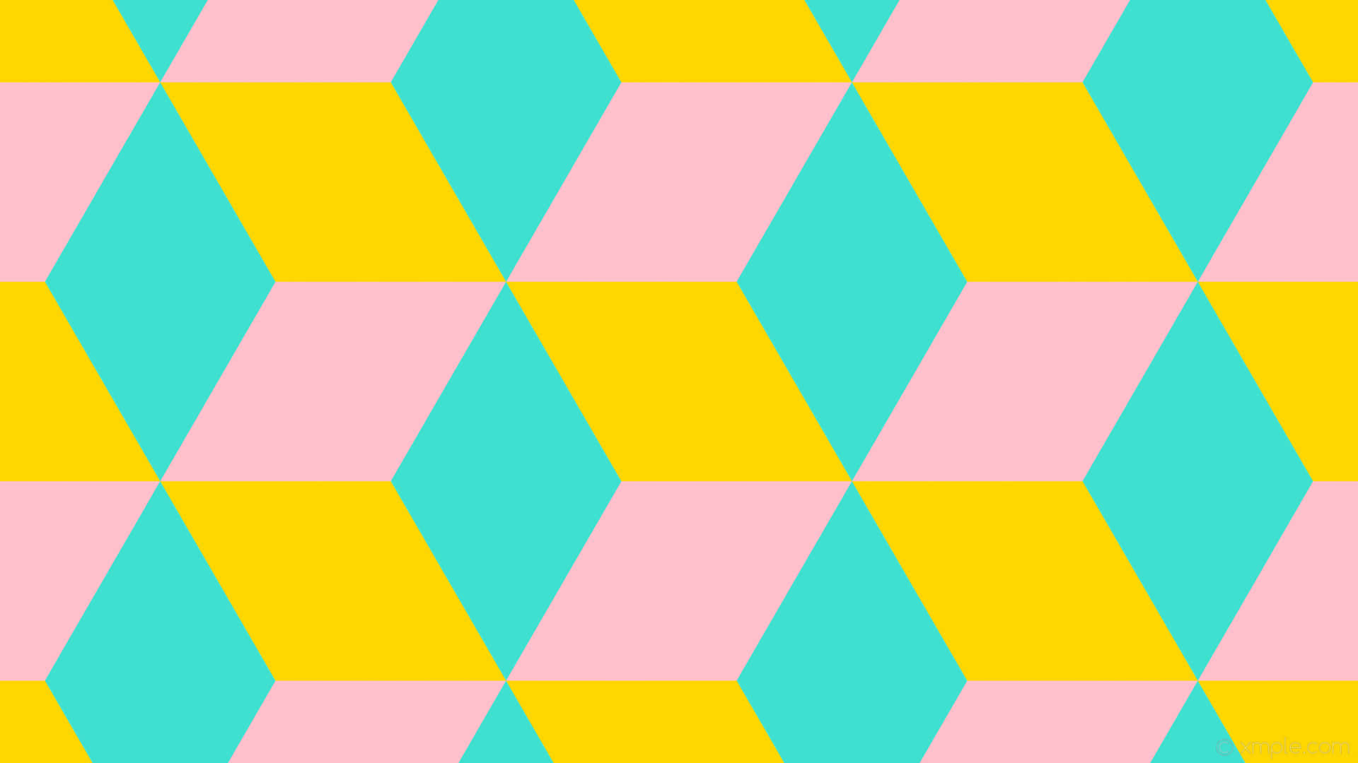 A Vibrant Combination Of Pink, Yellow, And Blue Background