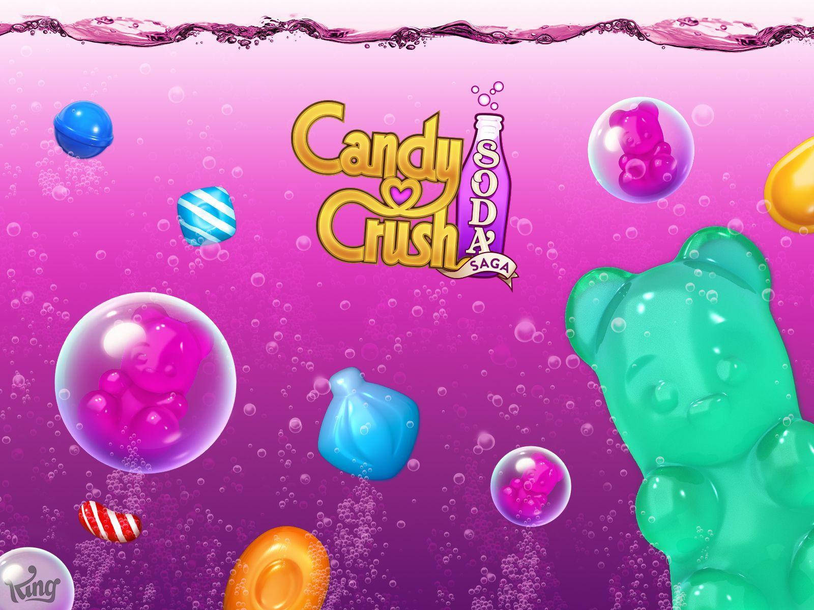 A Vibrant Deep Dive Into The Soda Sea Of Candy Crush Saga Background