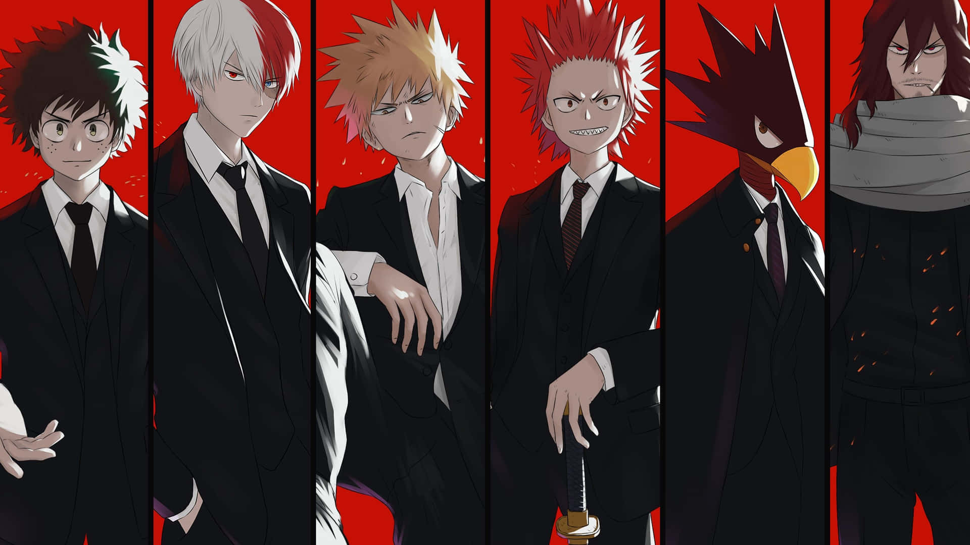 A Vibrant Desktop Featuring Anime Character Bakugou Katsuki.